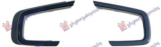 Shirit në grilën në parakolpin e përparmë(krom ) (set)