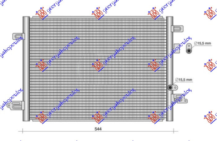 Radiator i kondicionerit 1.3 TCE benzinë - 1.5 BLUEDCI dizel (544x386)