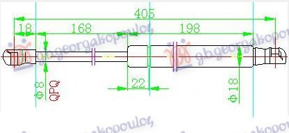Amortizues (një) për kofano (400L-230N)
