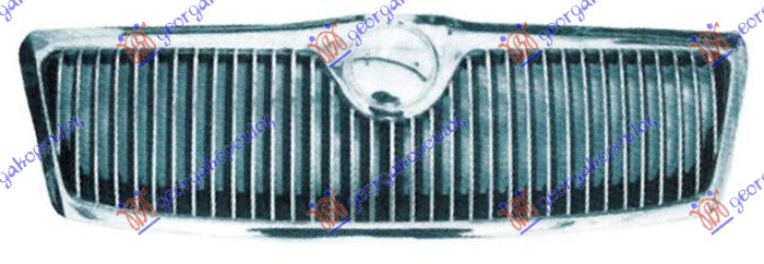 Maskë pvc/grilë e gjitha krom komplet