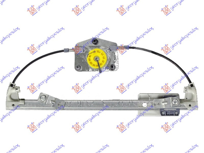 Ngritës/rregullator për dritaren e pasme elektrik (pa motor) (А cilësi)