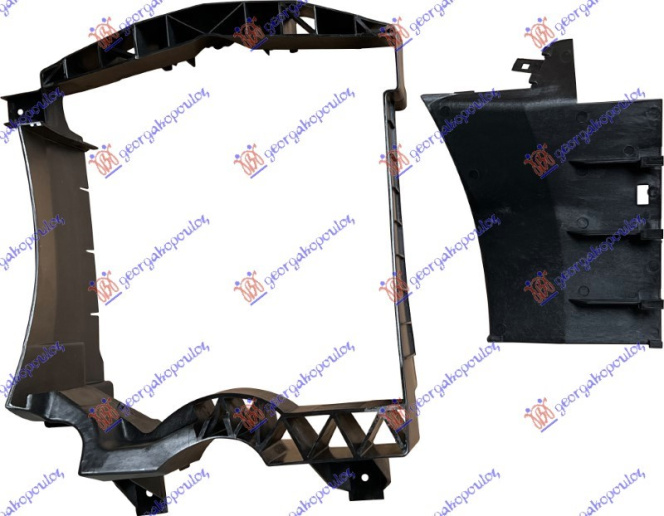 Thithës ajri radiator për motor plastik (baza)