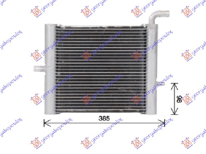 Radiator shtesë për motor (320x290x32)