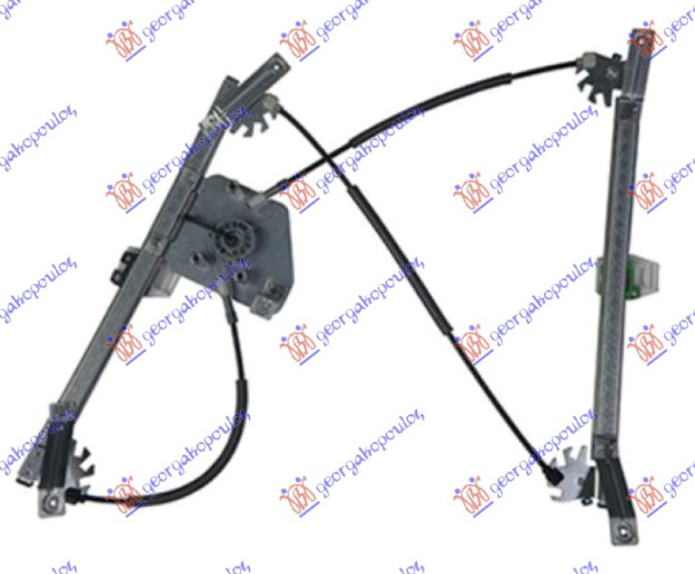 Ngritës/rregullator për dritaren e përparme elektrik (pa motor) (А cilësi)