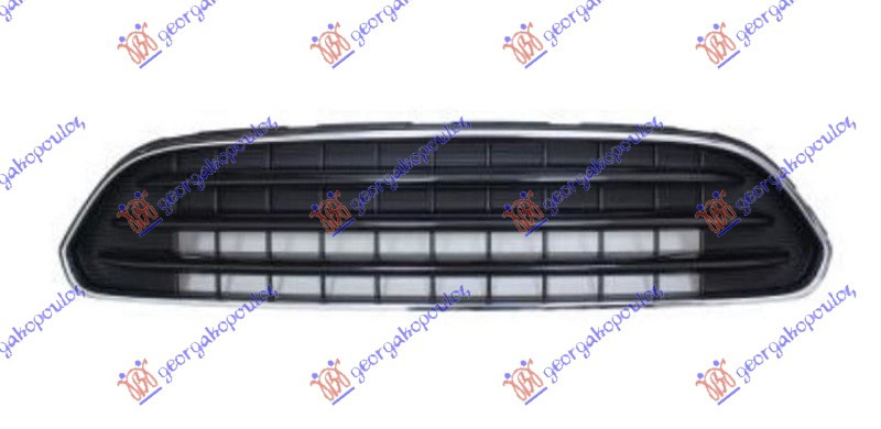 Maskë pvc/grilë krom/me ngjyrë të zezë