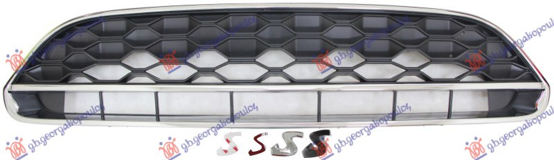 Maskë pvc/grilë krom (S)