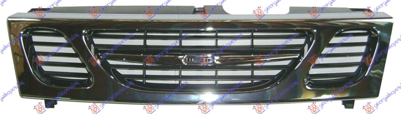 Maskë pvc/grilë krom/me ngjyrë të zezë