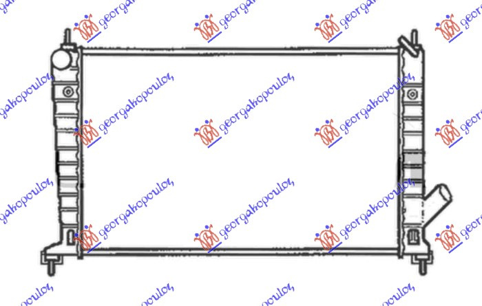 Radiator për motor 2.0-2.3 benzinë (me/pa kondicioner) (marsh manual) (-01) (608x359)