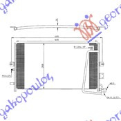 Radiator i kondicionerit benzinë/dizel -01 (60x35,8x20)