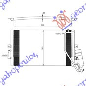 Radiator i kondicionerit dizel/benzinë 01- (59x36,2x20)