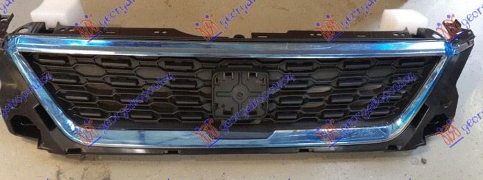 Maskë pvc/grilë komplet me shirit krom
