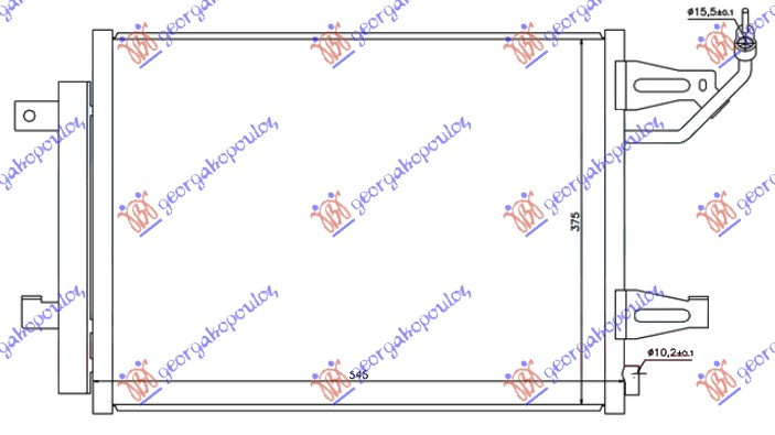 Radiator i kondicionerit (52x37,5) (të gjitha modelet)
