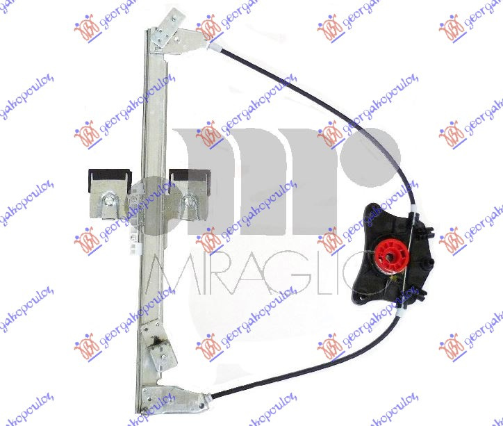 Ngritës/rregullator për dritaren e pasme elektrik (pa motor) (А cilësi)
