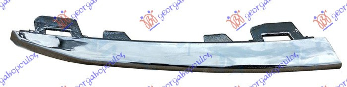 Shirit në grilën e parakolpit të përparmë krom