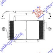 Radiator i kondicionerit 2.5 dizel 99-01 (68.2x37.8)