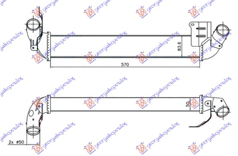 Interkuler 1.5 DCi dizel (570x84x50)