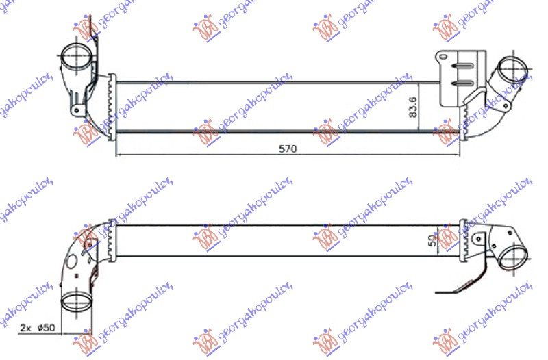 Interkuler 1.5 DCi dizel (570x84x50)