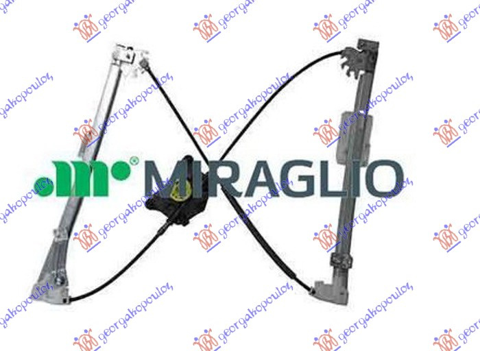 Ngritës/rregullator për dritaren e përparme elektrik (pa motor) (А cilësi)
