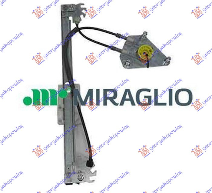 Ngritës/rregullator për dritaren e pasme elektrik (pa motor) (А cilësi)