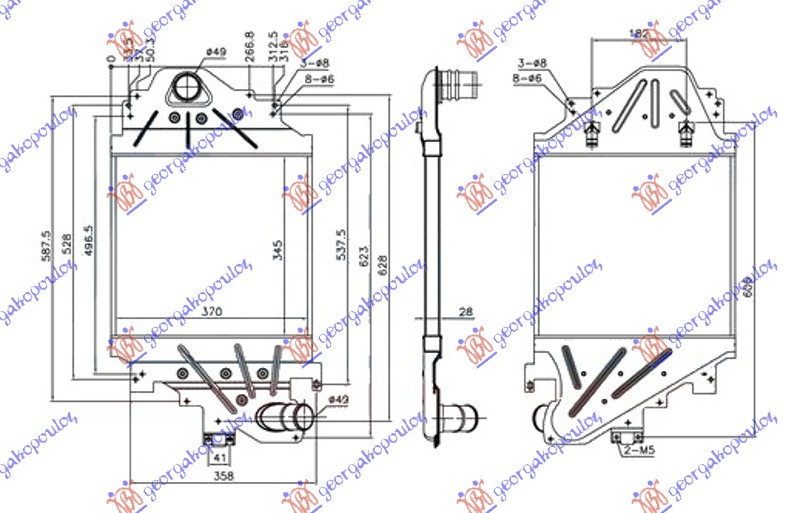 Interkuler 1.5 DCi dizel (345x370x28)