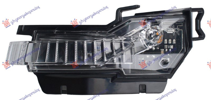 drita pulsuese në pasqyrë LED
