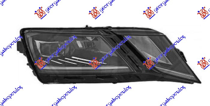 Fenerë FULL LED (sistem adaptues për ndriçim (afs) (TYC)