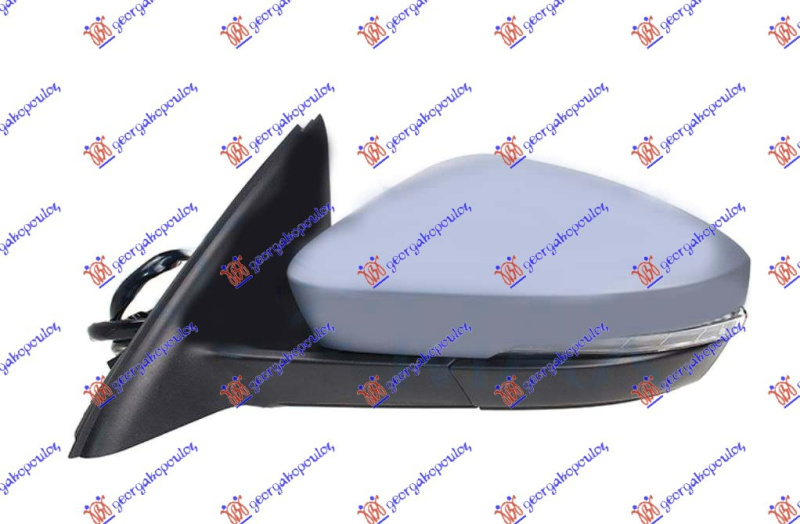 Pasqyrë elektrike me ngrohje (elektrike-me palosje) (gati për ngjyrosje ) (me errësim automatik ) ( me drita pulsuese ) + dritë e poshtme + kënd I vdekur (11+2 pinë) ( A cliësi )( xham I lakuar)