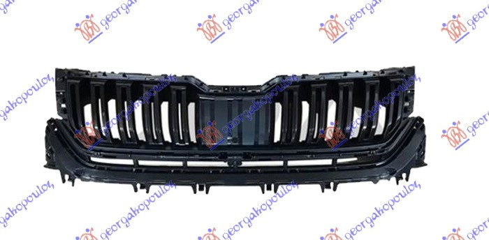 Maskë pvc/grilë (me shkëlqim me ngjyrë të zezë) (me kamerë)