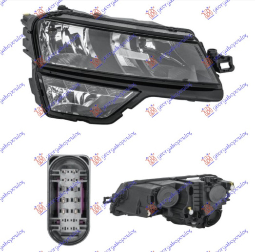 Fenerë elektrik (H7/H1) me LEDDritë ditore (E) (DEPO)