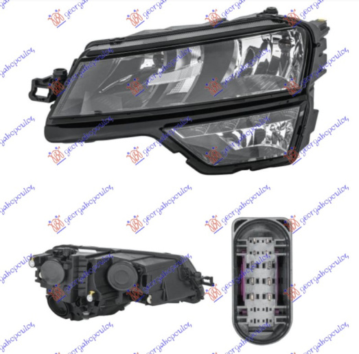 Fenerë elektrik (H7/H1) me LEDDritë ditore (E) (DEPO)