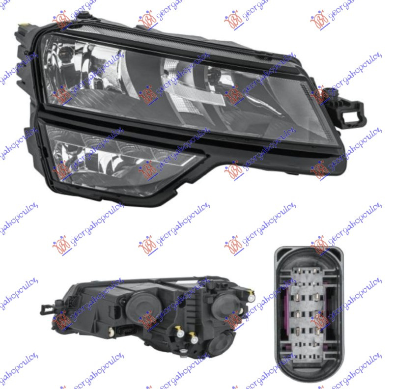 Fenerë elektrik (H7/H1/H8) me LEDDritë ditore (E) (DEPO)