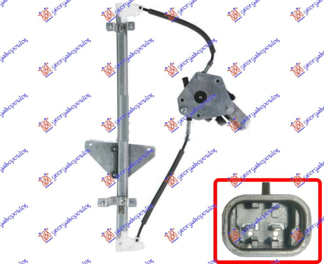 Ngritës/rregullator për dritaren e pasme elektrik (А cilësi)