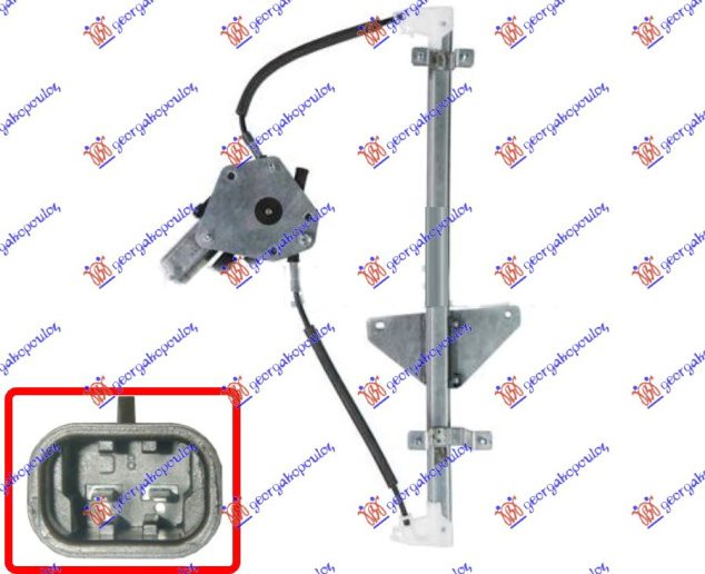 Ngritës/rregullator për dritaren e pasme elektrik (А cilësi)