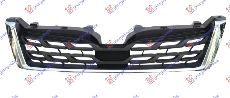 Maskë pvc/grilë me ngjyrë të zezë me kornizë krom (sport)