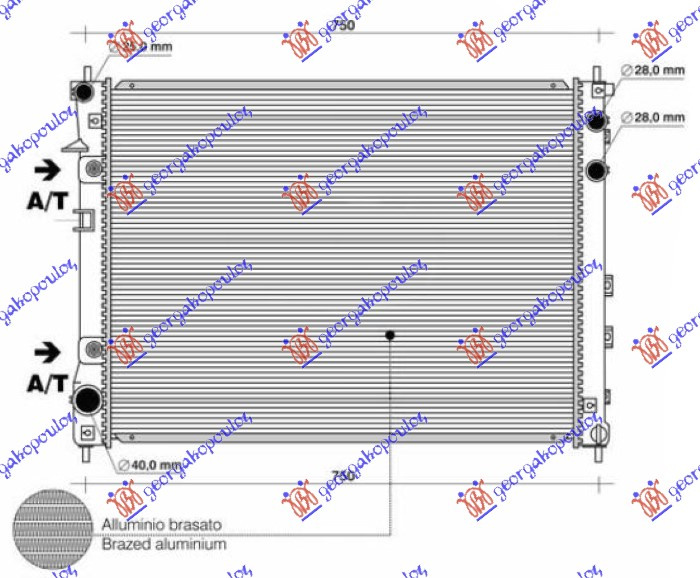 Radiator për motor 3.0-3.6 benzinë (marsh automatik) (675x479)