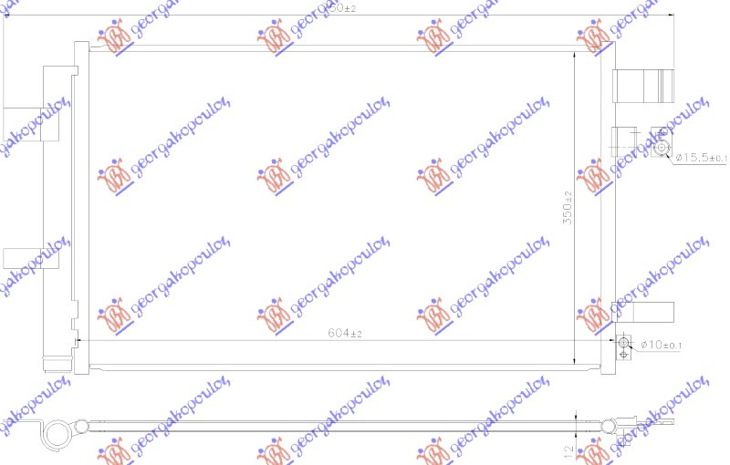 Radiator i kondicionerit 1.6-2.0 benzinë (604x350)