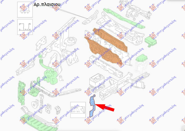 Mbrojtje/kapak nën motor e plastikës / anësore 1.3 DDiS