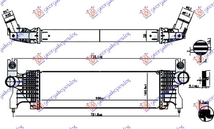 Interkuler 1.6 DDiS dizel (520x160x50)