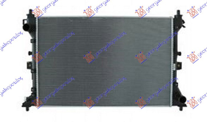 Radiator për motor 1.0-1.4 TURBO benzinë (625x410x26)