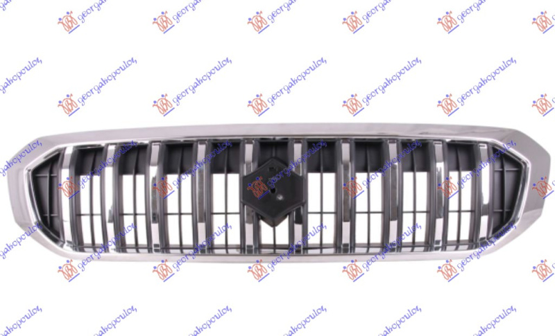 Maskë pvc/grilë komplet me krom