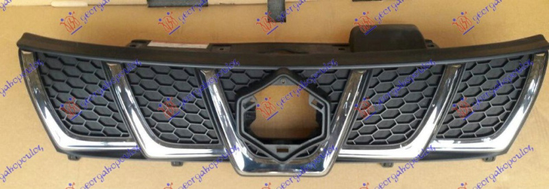 Maskë pvc/grilë krom/me ngjyrë të zezë (s)