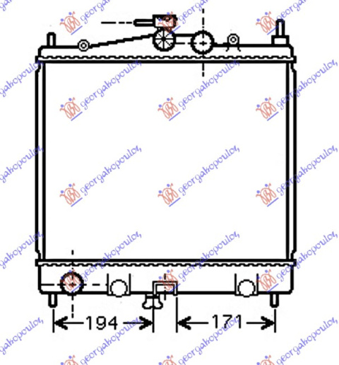 Radiator për motor 1.0-1.2-1.4-1.6 benzinë anglez