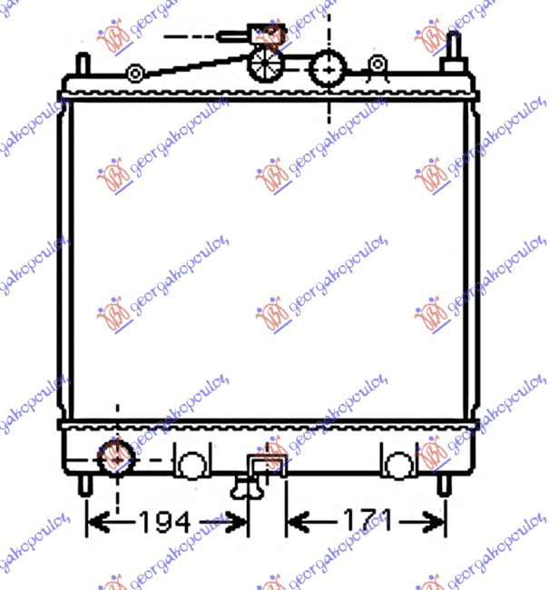 Radiator për motor 1.0-1.2-1.4-1.6 benzinë anglez