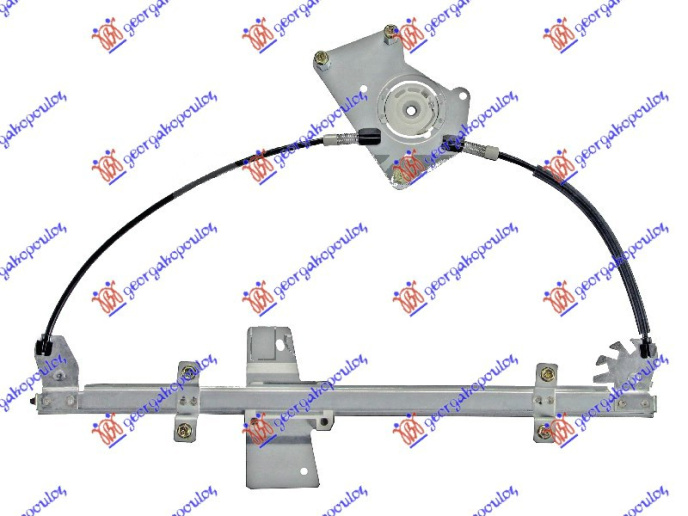Ngritës/rregullator për dritaren e përparme elektrik 3/5 dyer (pa motor) (А cilësi)