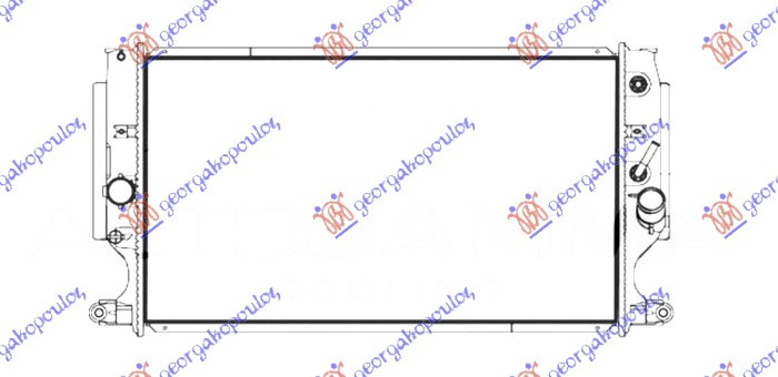 Radiator për motor 2,2 D4D dizel (me/pa kondicioner) (marsh automatik) (664x378)