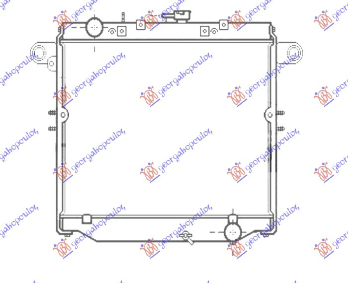 Radiator për motor 4.2TD dizel (me/pa kondicioner) (marsh manual) (510x690)