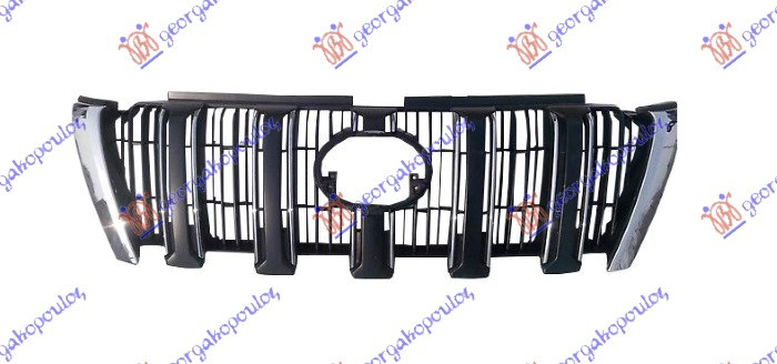 Maskë pvc/grilë krom/me ngjyrë të zezë