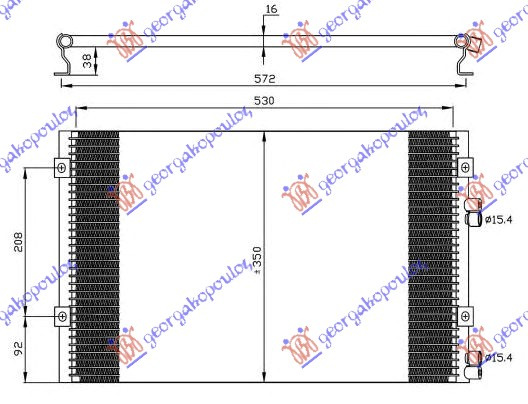 Radiator i kondicionerit 2.2 CRD (54x35x1.6)