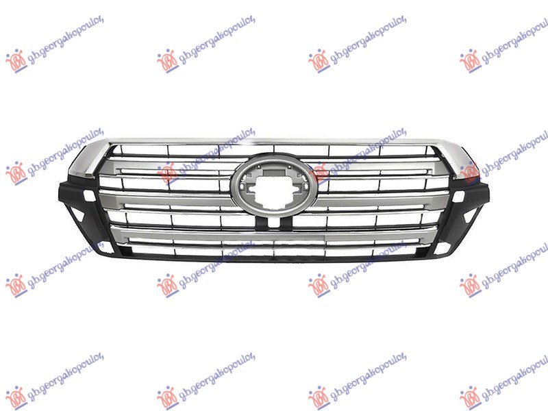 Maskë pvc/grilë krom/e argjendtë/me ngjyrë të zezë 19-