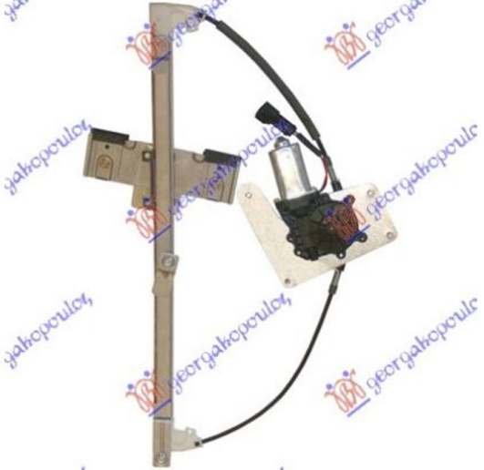 Ngritës/rregullator për dritaren e përparme elektrik